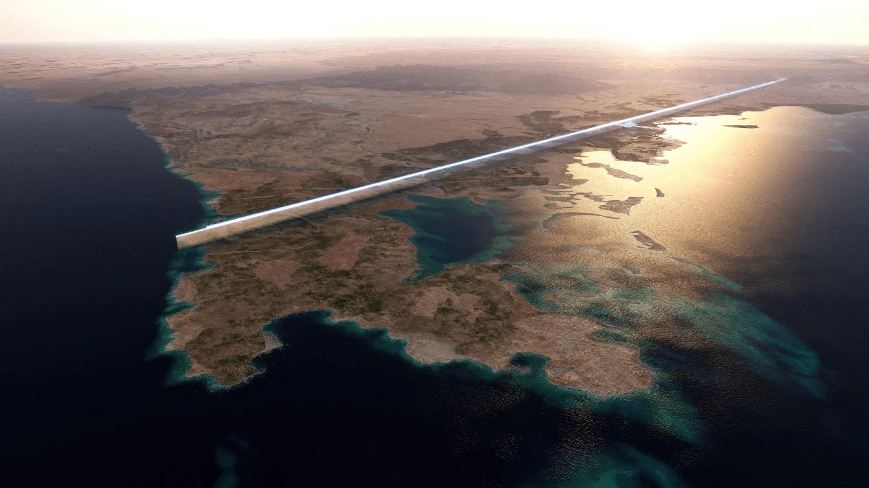 Saudi Arabia reveals 170-kilometre-long mirrored skyscraper to house nine million people