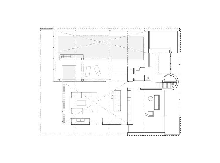 Norfolk Barn / 31/44 Architects - Интерьерная фотография, Гостиная, Стол, Окна, Стул