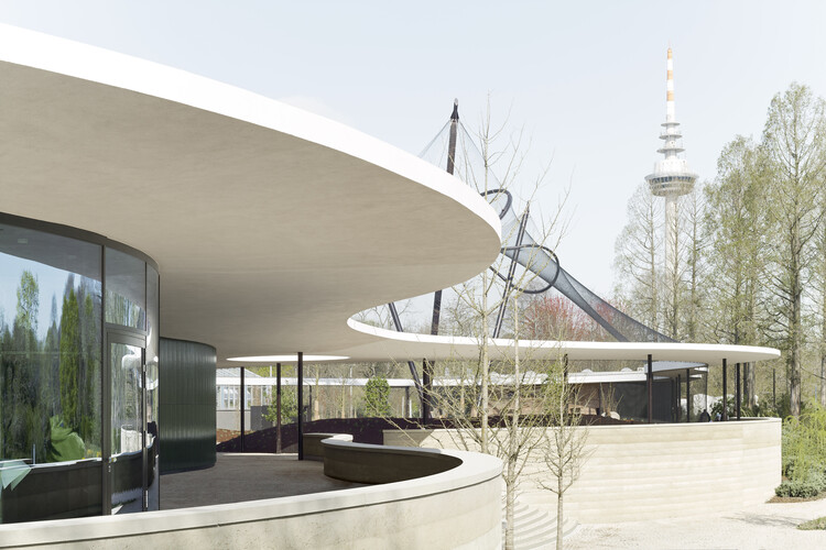 Green Experience Center в Луизенпарке / Bez+Kock Architekten - Экстерьерная фотография, Фасад