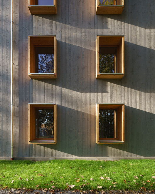 Жилье в Бад-Айблинге / Florian Nagler Architekten - Наружная фотография, Окна, Дерево, Кирпич, Фасад, Бетон