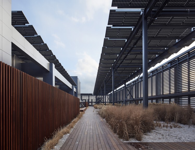 HD Hyundai Global R＆D Center / Nikken Sekkei - Внешняя фотография, Сталь, Луч