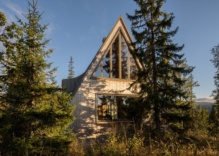 A Frame Ski Lodge / Måns Tham Arkitektkontor - Наружная фотография, Окна, Лес