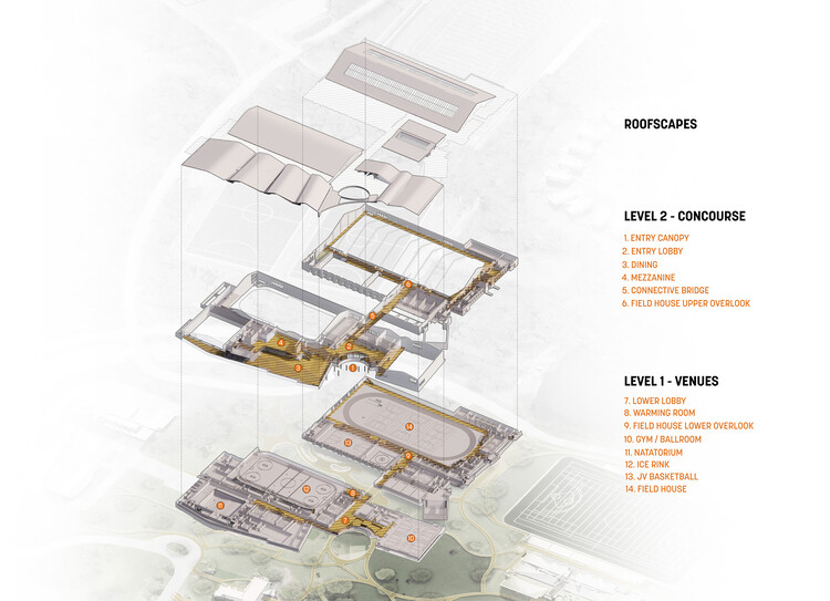 The Lawrenceville School Tsai Commons and Field House / Sasaki — изображение 15 из 17
