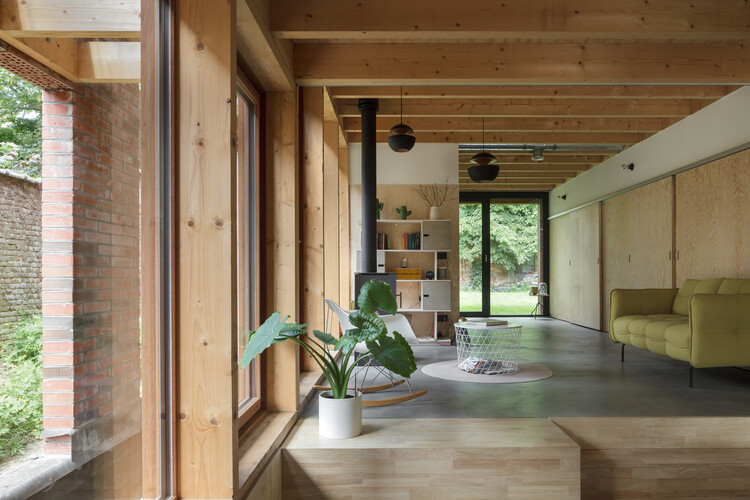tmEK House / BLAF Architecten - Фотография интерьера, окна, балка