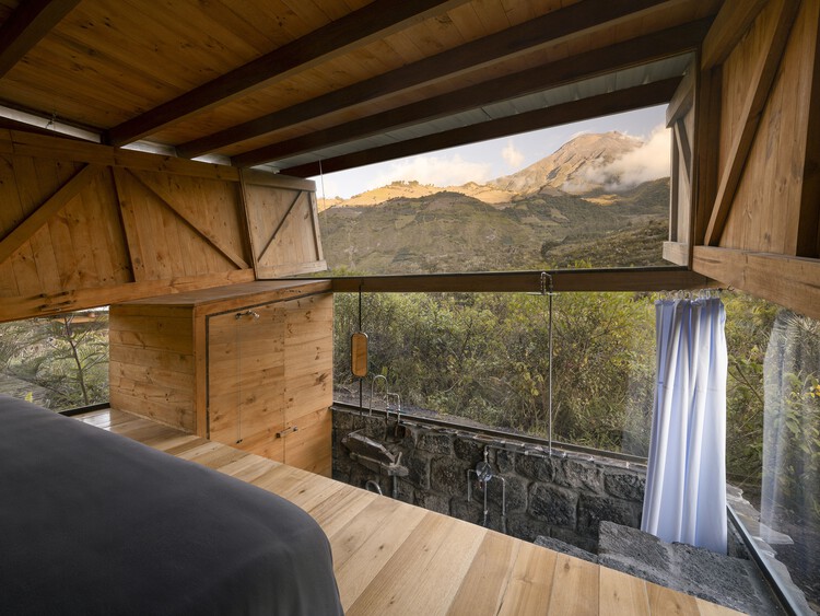 Хижина в Ла Кантера / La Cabina de la Curiosidad - Фотография интерьера, балка, палуба