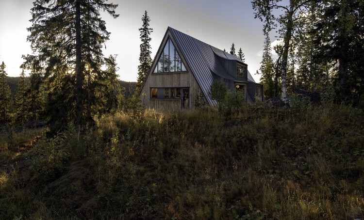 A Frame Ski Lodge / Måns Tham Arkitektkontor - Наружная фотография, Окна, Лес