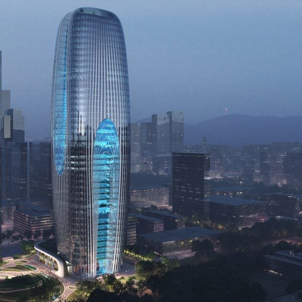 Zaha Hadid Architects представляет визуальные эффекты башни Daxia Tower в Китае