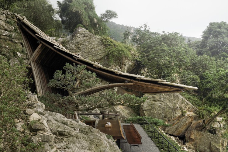 Чайный домик «Чистая вода» / Behet Bondzio Lin Architekten — фотография экстерьера, лес