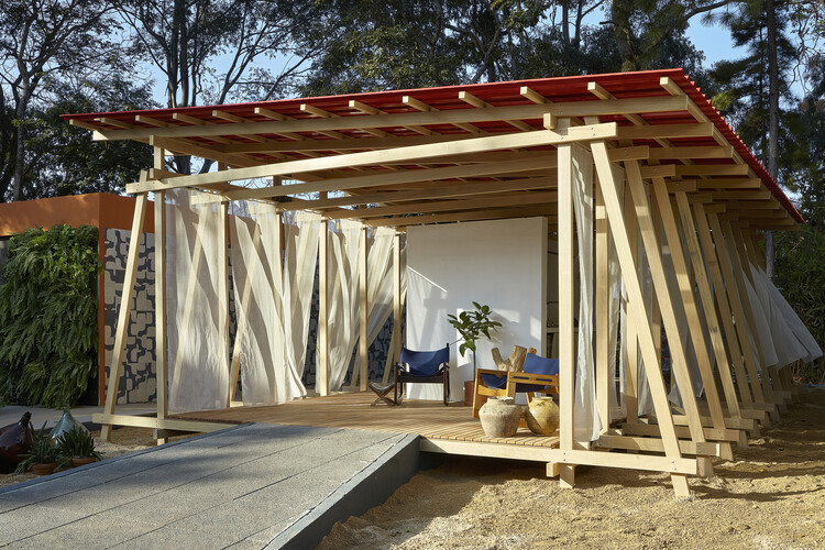 Павильон Прайя / Aberta Arquitetura - Фотография экстерьера, балка