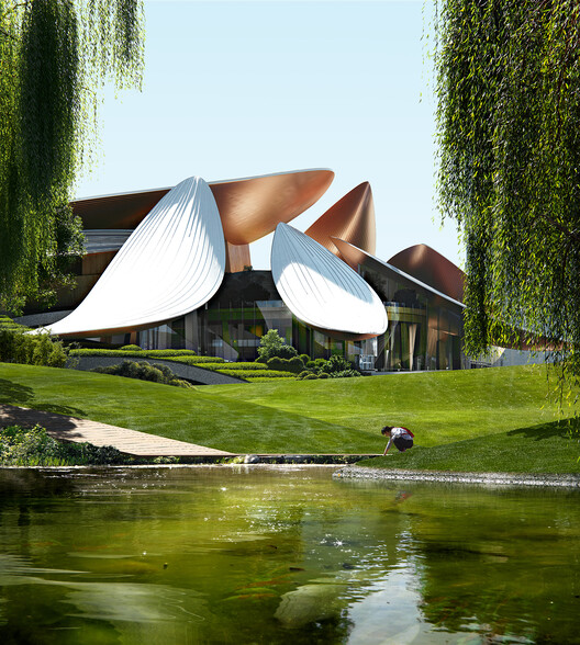 Компания MAD Architects представляет контекстный дизайн Центра культуры и искусства Анжи на юго-востоке Китая — изображение 4 из 19