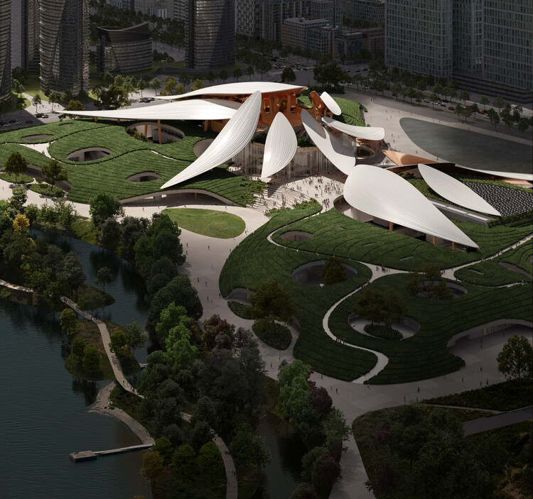 Компания MAD Architects представляет контекстный дизайн Центра культуры и искусства Анжи на юго-востоке Китая — изображение 13 из 19