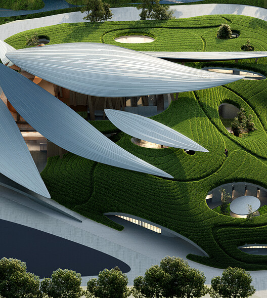 Компания MAD Architects представляет контекстный дизайн Центра культуры и искусства Анжи на юго-востоке Китая — изображение 2 из 19