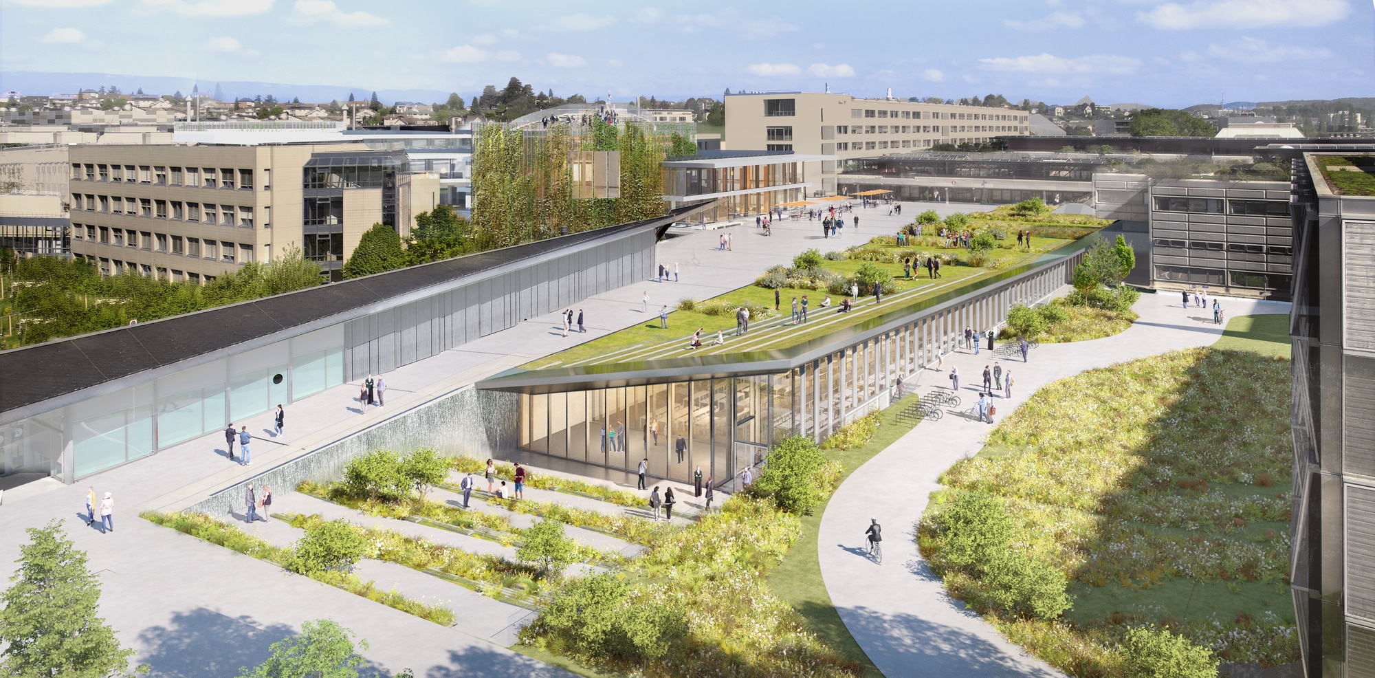 Dominique Perrault Architecture выиграла конкурс на переосмысление кампуса EPFL в Лозанне в Швейцарии