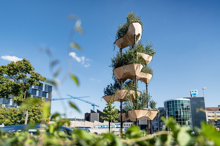 Установка Semiramis / Исследования Грамазио Колера + ETH Zürich + Müller Illien Landschaftsarchitekten + Timbatec Timber Construction Engineers Швейцария + Urban Assets Zug AG - Экстерьерная фотография
