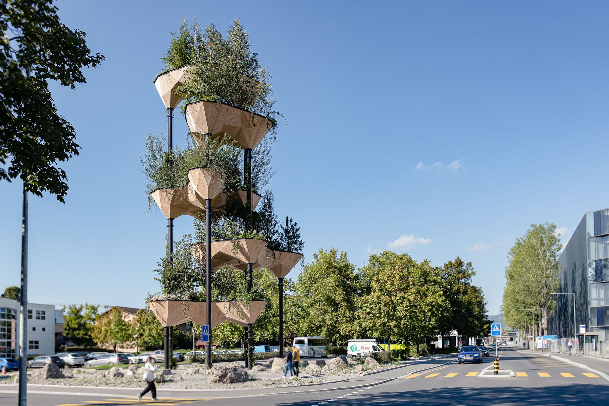Установка Семирамиса / Исследования Грамазио Колера + ETH Zürich + Müller Illien Landschaftsarchitekten + Timbatec Timber Construction Engineers Switzerland + Urban Assets Zug AG