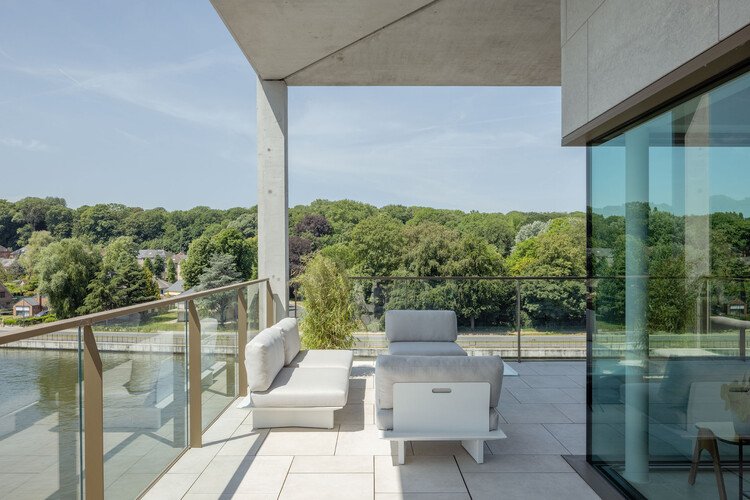 Waterzicht Apartments / Atelier Kempe Thill + BUUR + Urban Platform + evr-Architecten - Фотография интерьера, гостиная, стул, терраса, патио
