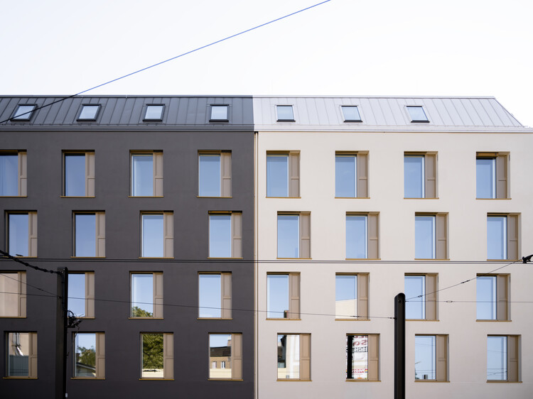 За углом - Студенческий жилой дом в Берлине Oberschöneweide / Sehw Architektur - Фотография экстерьера, окна, фасад