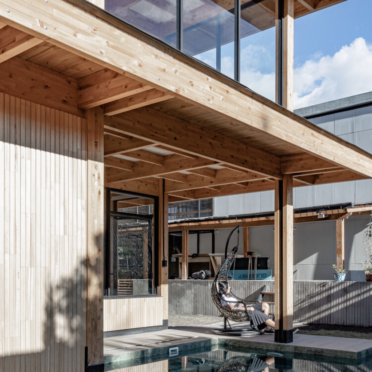 2C House / Baquio Arquitectura - Фотография интерьера, окна, балка, фасад, терраса