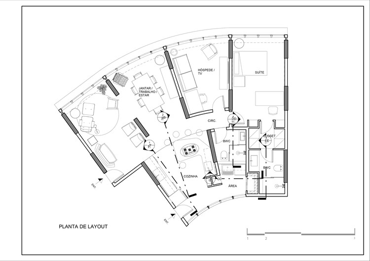 Ремонт квартиры в здании Пилар / Jô Vasconcellos Arquitetos Associados - Изображение 11 из 11