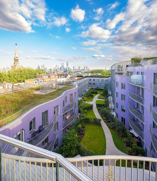 Ислингтон-сквер / CZWG Architects — фотография экстерьера, освещение, фасад, городской пейзаж