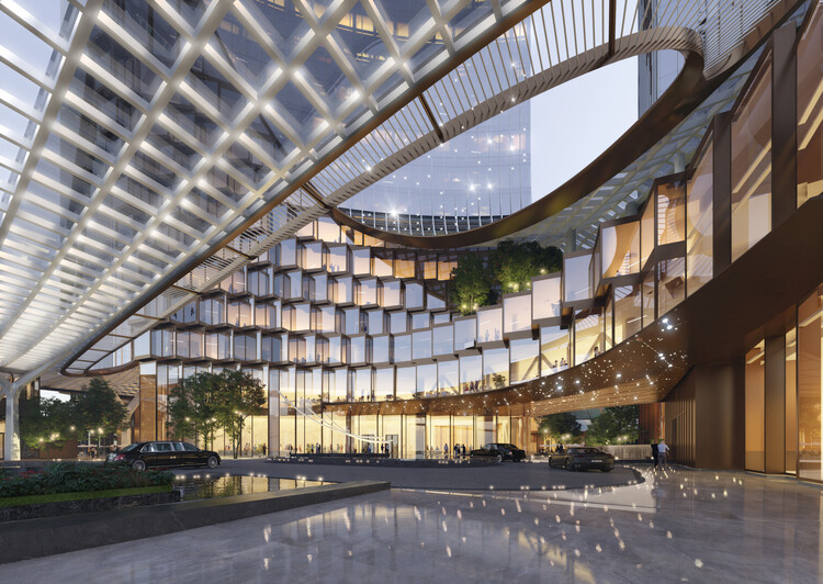 UNStudio представляет проект многофункционального комплекса в районе Олимпийского спортивного центра Ханчжоу в Китае – изображение 4 из 9