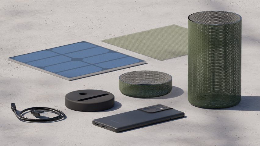 Разобранные компоненты обнаружения лесных пожаров Solar Lookout