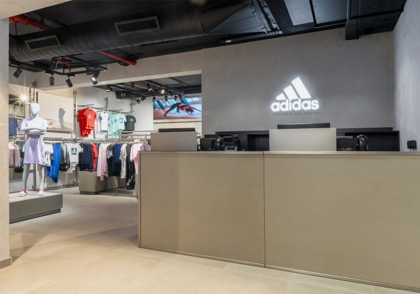 Магазин Adidas Lagos от студии Oshinowo