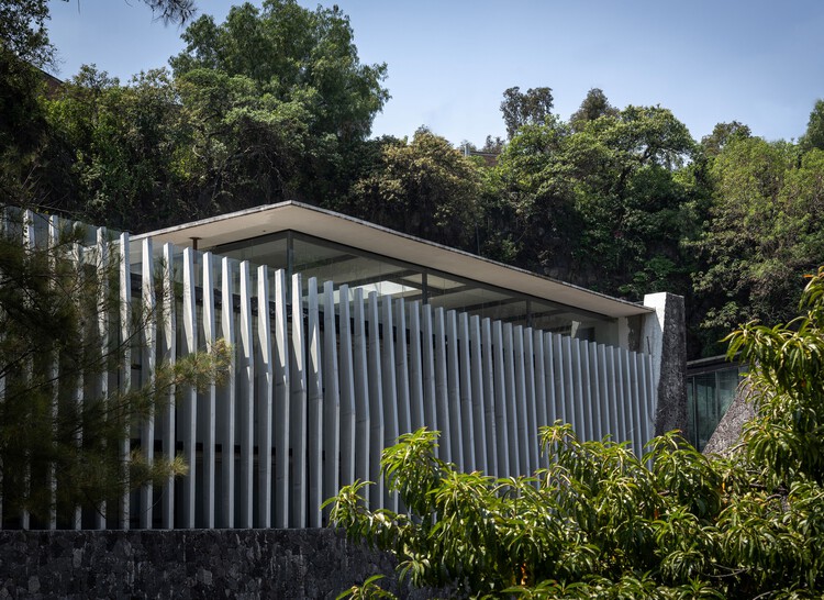 Клуб Pumas / DF Arquitectos - Фотография экстерьера, фасада, сада