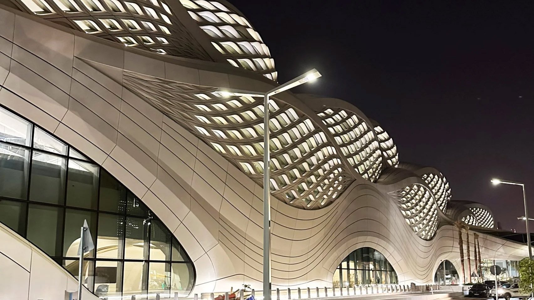 King Abdullah Financial District Metro Station in Riyadh, Saudi Arabia, by UK studio Zaha Hadid Architects