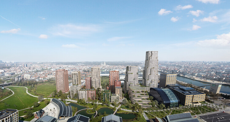 MVRDV преобразовывает район экскурсий и такси в Брюсселе с помощью качественного генерального плана — изображение 1 из 6