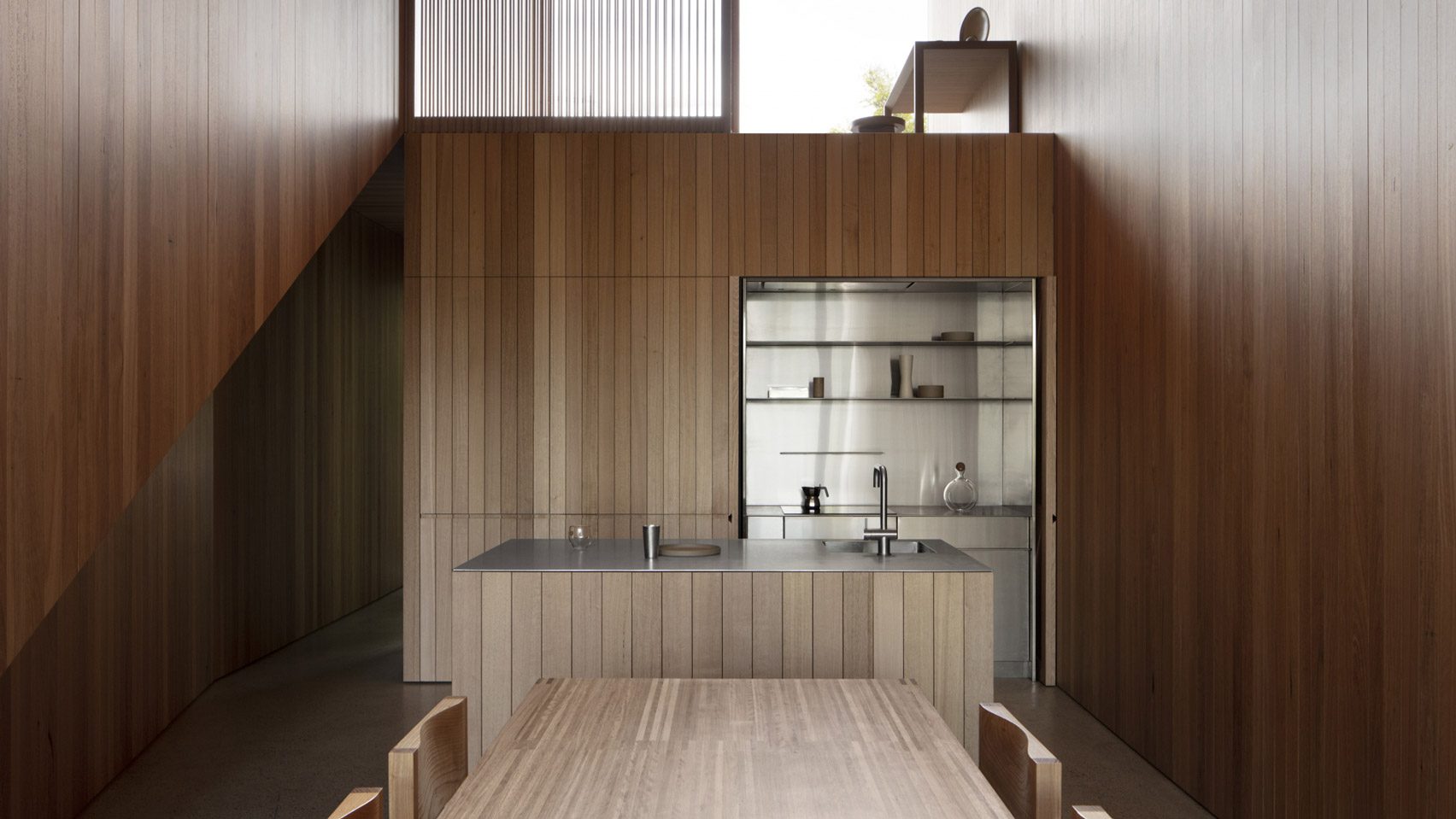 Union Street House by Prior Barraclough features wood-lined extension