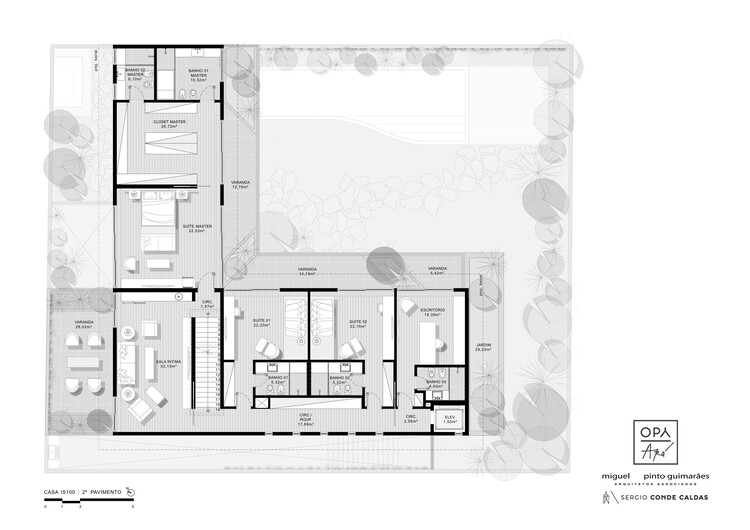 Дом IS 100 / Sergio Conde Caldas Arquitetura + Miguel Pinto Guimarães Arquitetos Associados — изображение 33 из 36