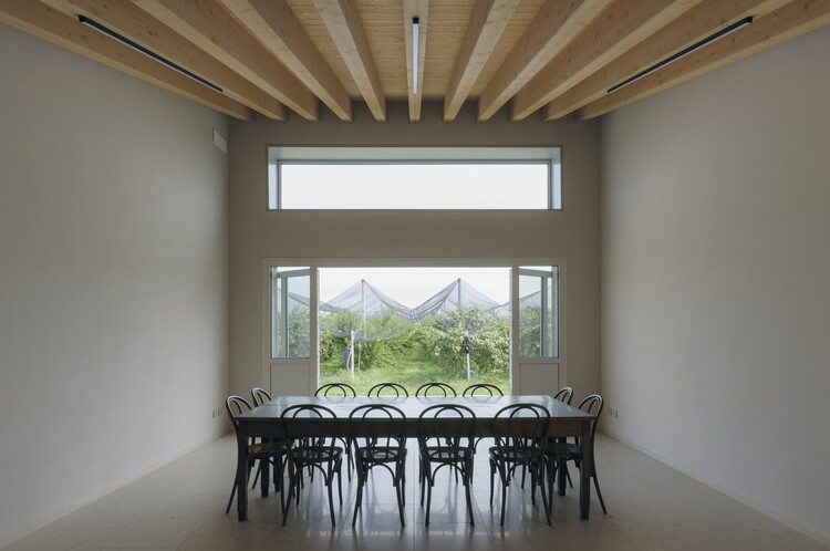 Dolor y Gloria House / Alberto Pizzoli Architetto - Фотография интерьера, Столовая, Окна, Стул, Балка