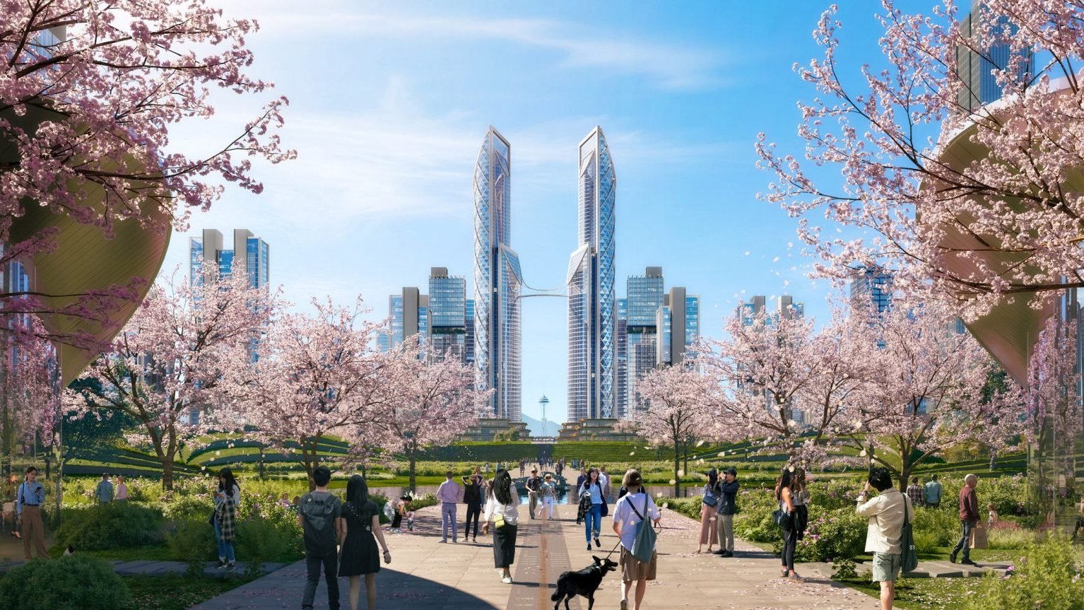 Dezeen Agenda представляет дизайн Foster and Partners для центра Ханчжоу