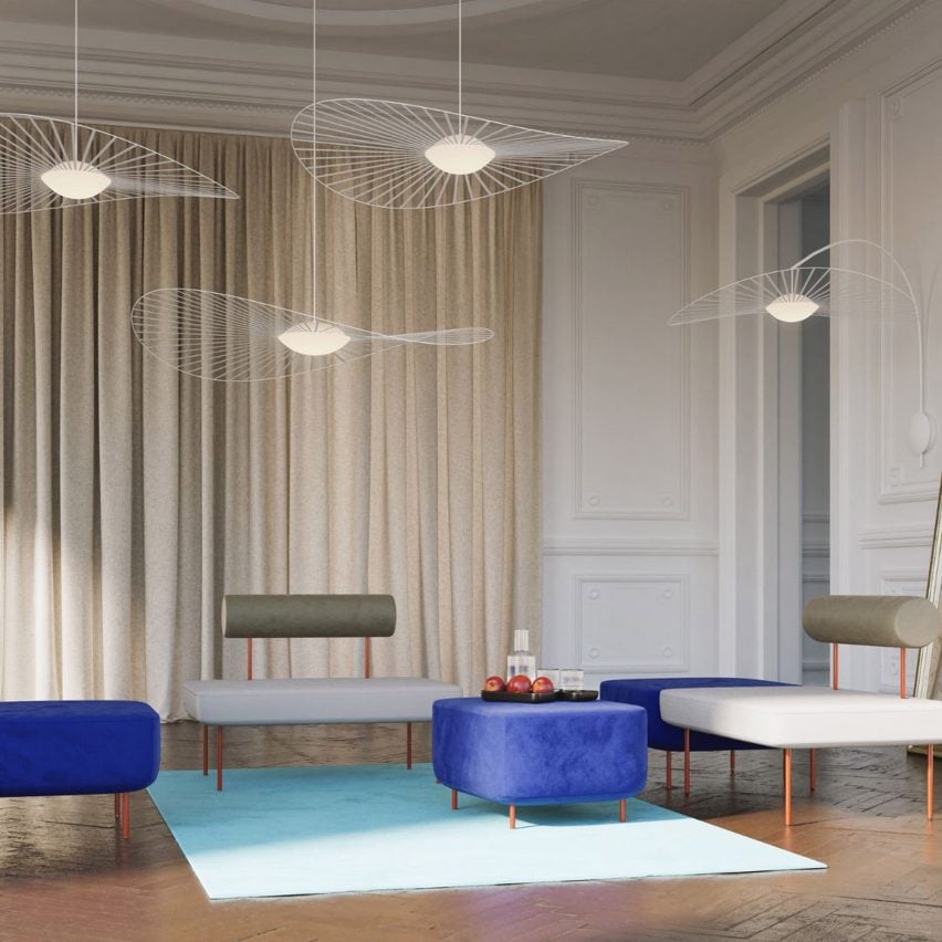 Модульная мебель Hoff и подвесные светильники Vertigo Nova от Petite Friture