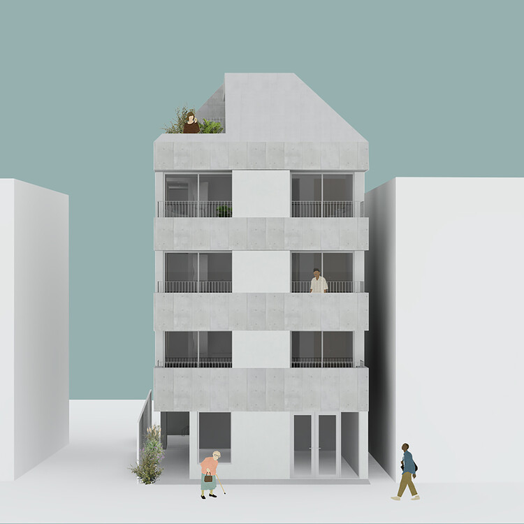 Жилой комплекс в Омори-чо / SEITARO ASO ARCHITECTURE INC. — Изображение 23 из 27