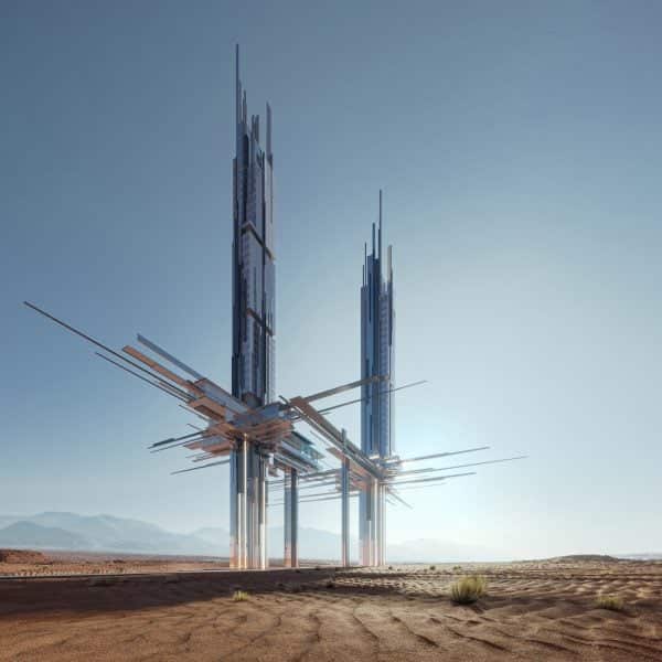 Neom представляет пару зубчатых небоскребов для курорта Epicon