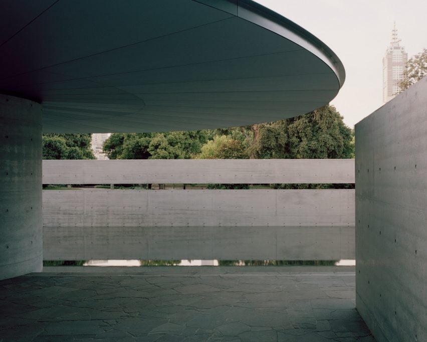 Крыша MPavilion 2023 года работы Тадао Андо