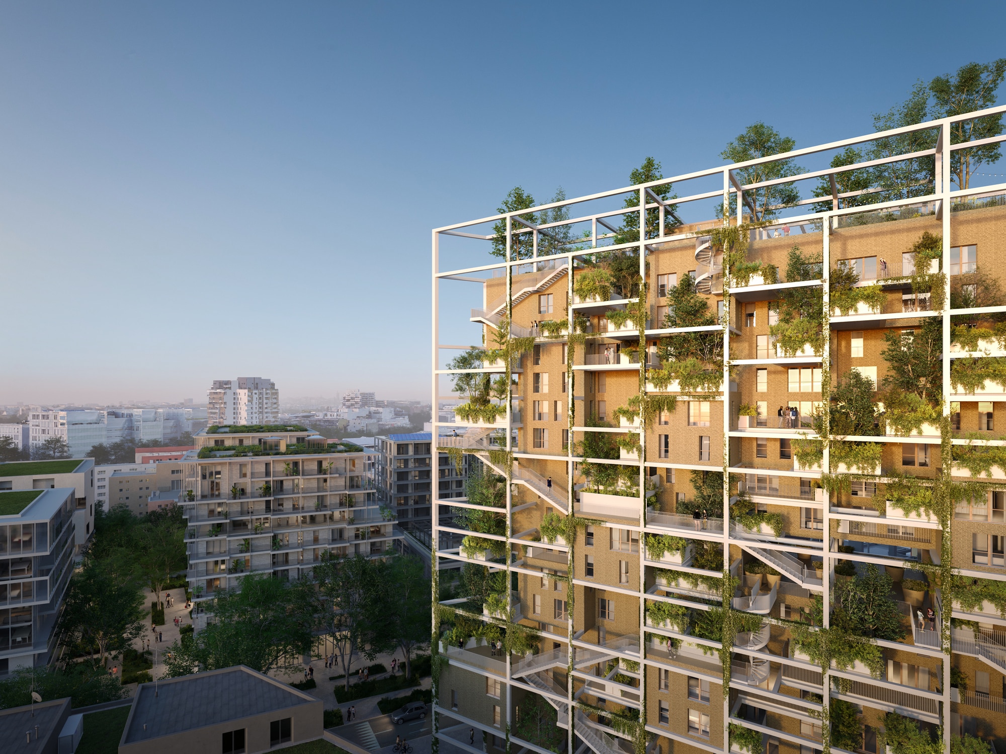 Начинается строительство Ла-Серра, городского оазиса MVRDV за пределами Парижа