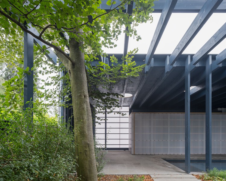 ge(LUIF)el Pool Pavilion / Atelier Janda Vanderghote - Экстерьерная фотография, Сад