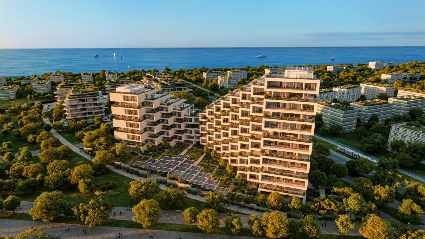 Жилье Park Rise в Эллиникон в Афинах от BIG