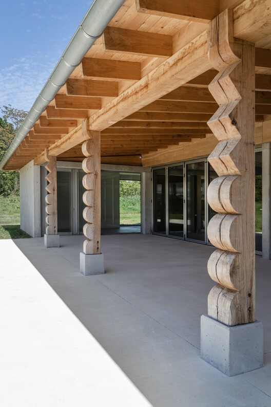 Фестивальный зал / Фигуры Architectes + Depeyre Morand Architectures - Фотография интерьера, балка, фасад, колонна