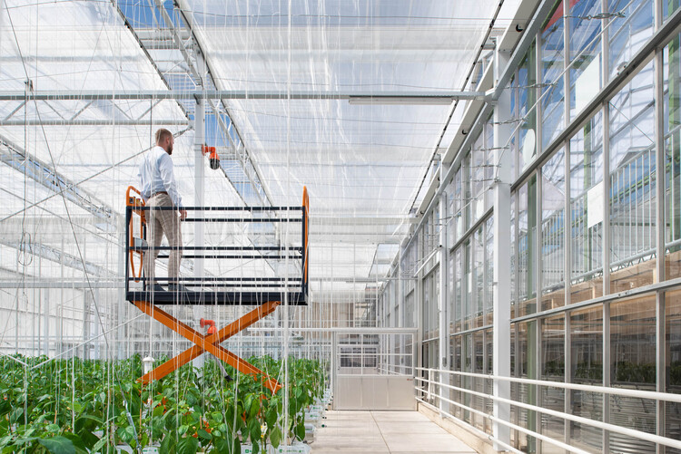Green House Floriade / V8 Architects - Фотография экстерьера, фасад, балка, сталь, перила