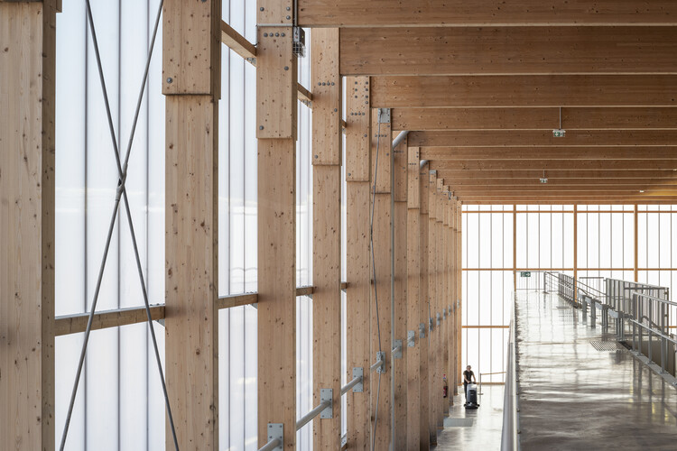 Спортивный зал Pietrosella / Versini Architectes Associés + Nome Studio - Фотография интерьера, балка