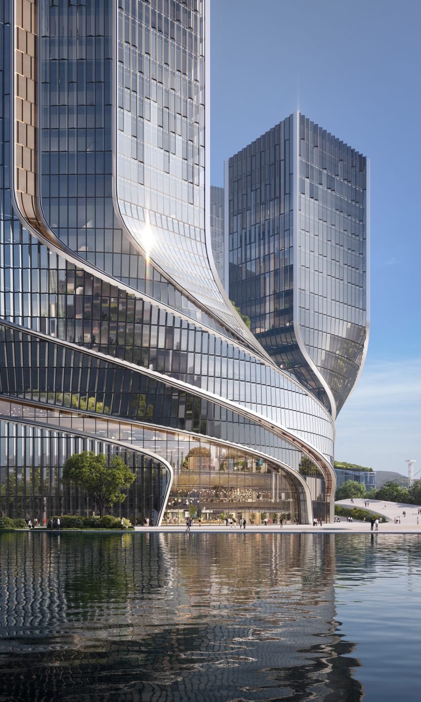 Детальный вид Tencent Helix от Büro Ole Scheeren