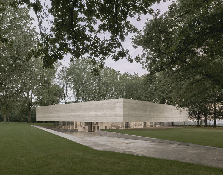 Центр для посетителей Американского кладбища Нидерландов / KAAN Architecten - Фотография экстерьера