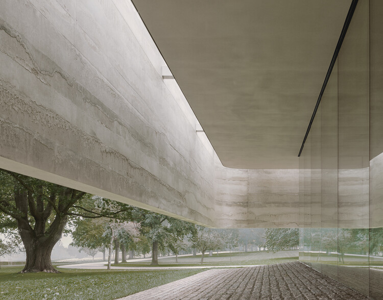 Центр для посетителей Американского кладбища Нидерландов / KAAN Architecten - Фотография интерьера