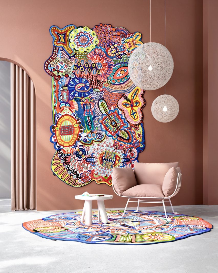 Коврики LinesLinesLines от Alf Bärbel Wit для Moooi