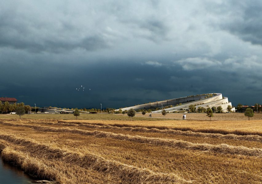 Больница Кремона от Mario Cucinella Architects