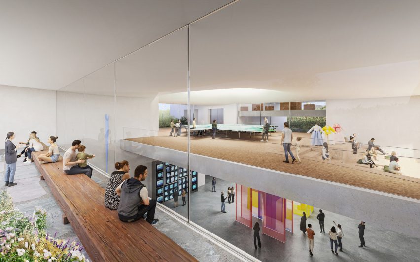 Рендер открытого арт-хранилища Сорипул от Herzog & de Meuron